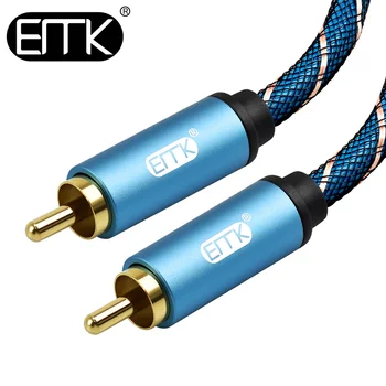 EMK Hifi Speaker RCA to RCA Cable Coaxial Cable male to male 1m 2m 1.5m 3m Stereo RCA Cable for Amplifier Subwoofer Cable
EMK Hifi Speaker RCA to RCA Cable Coaxial Cable male to male 1m 2m 1.5m 3m Stereo RCA Cable for Amplifier Subwoofer Cable