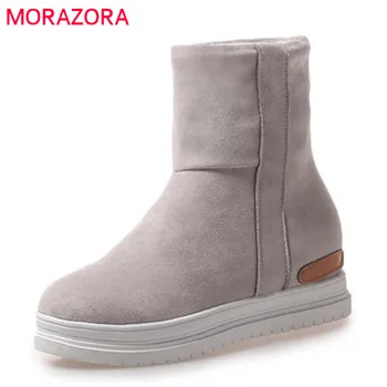 MORAZORA 2020 newest winter snow boots women slip on ankle boots round toe platform boots ladies comfortable flat shoes woman
MORAZORA 2020 newest winter snow boots women slip on ankle boots round toe platform boots ladies comfortable flat shoes woman