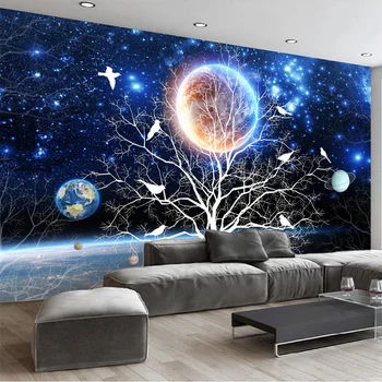 3D Stereo Starry Sky Flower And Bird Mural Wallpaper Living Room Sofa TV Background Wall Paintings Kid's Bedroom Papel De Parede
3D Stereo Starry Sky Flower And Bird Mural Wallpaper Living Room Sofa TV Background Wall Paintings Kid's Bedroom Papel De Parede