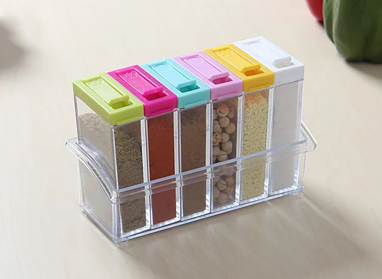 Storage Seasoning Boxes 1set 6 Spice Jar Kitchen Condiment Box Acrylic Spices Storage Box New Arrival
Storage Seasoning Boxes 1set 6 Spice Jar Kitchen Condiment Box Acrylic Spices Storage Box New Arrival
