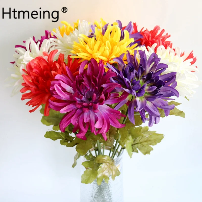 1PCS artificial single branch large spider chrysanthemum simulation flower wedding decoration for home party hotel restaurant
1PCS artificial single branch large spider chrysanthemum simulation flower wedding decoration for home party hotel restaurant