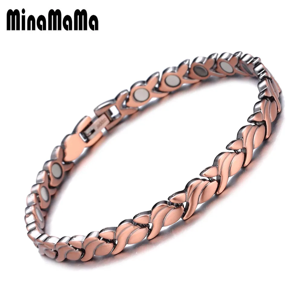 New Design Flower Bracelets Healing Magnetic Far infrared Pure Copper Hand Bracelet Femme Arthritis Therapy medical Jewelry
New Design Flower Bracelets Healing Magnetic Far infrared Pure Copper Hand Bracelet Femme Arthritis Therapy medical Jewelry