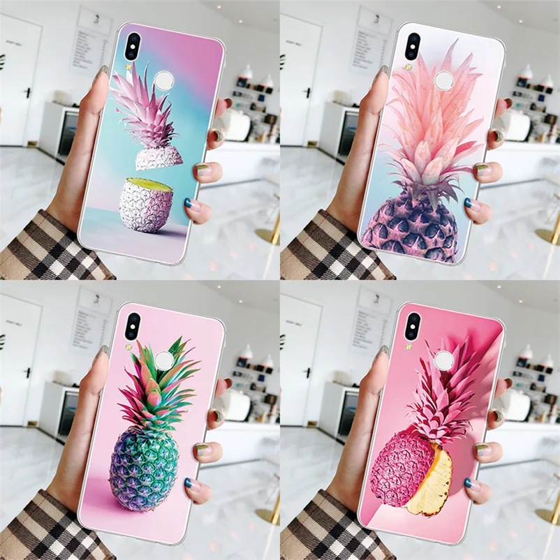 ТПУ чехол с ананасом для Huawei P20 Lite P30 Pro P40 P10 Mate 10 20 30 E 2017 Funda P Smart Z Plus 2019 задняя