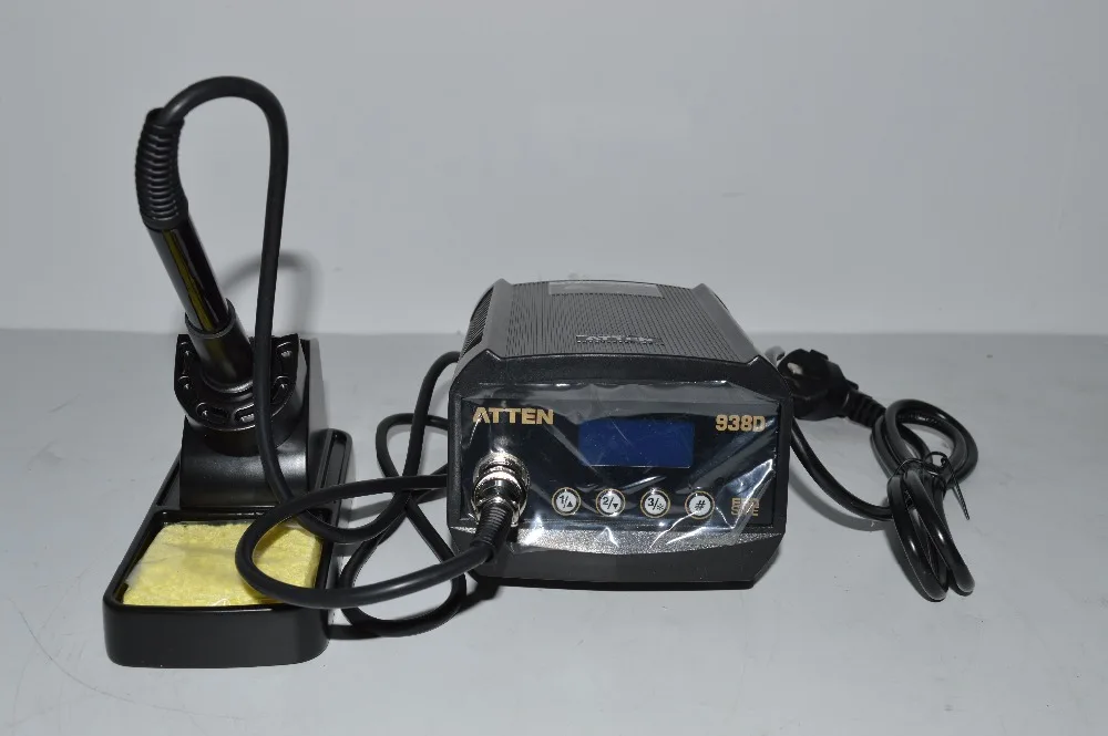 60W Digital Welding Desoldering Solder Station Atten AT938D ESD Solder Iron LCD Display Thermo-Control Anti-Static
60W Digital Welding Desoldering Solder Station Atten AT938D ESD Solder Iron LCD Display Thermo-Control Anti-Static