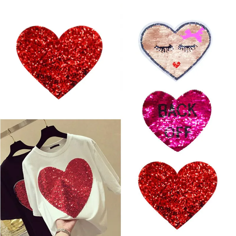 1PC Heart Red Reversible Sequins Sew on Patch for Clothes DIY Crafts Coat Sweater Embroidered Paillette Patch Applique
1PC Heart Red Reversible Sequins Sew on Patch for Clothes DIY Crafts Coat Sweater Embroidered Paillette Patch Applique