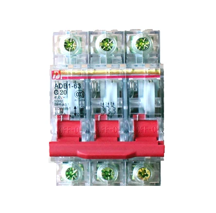 Tak DZ47-3P C20A short circuit protection switches on small open/DZ47-63 three-phase three-line transparent
Tak DZ47-3P C20A short circuit protection switches on small open/DZ47-63 three-phase three-line transparent
