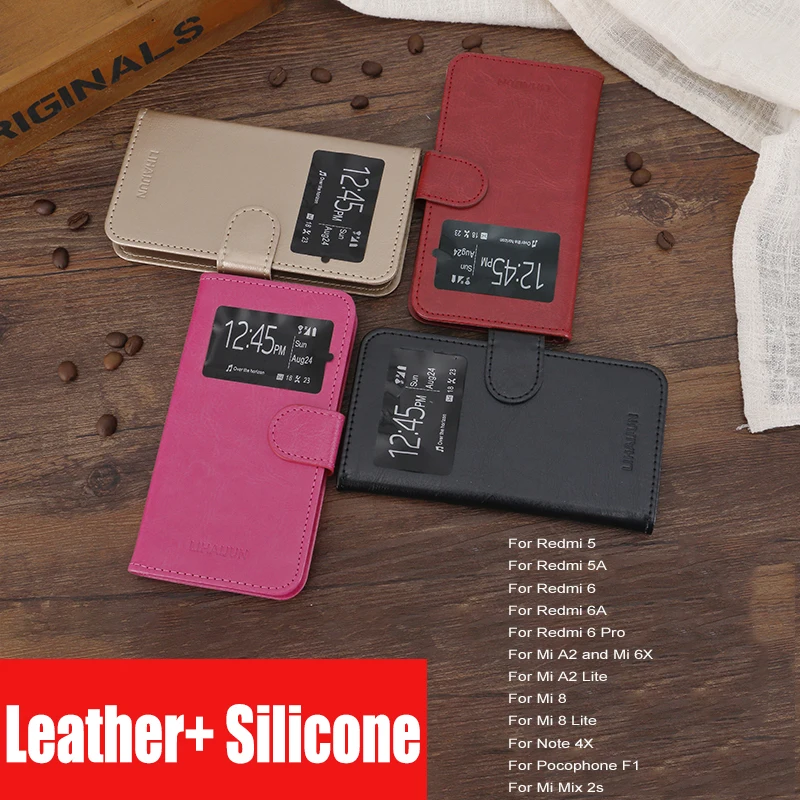 Redmi Note 6 Pro 6A 5A 5 Plus 4X 4 Global View window Leather Flip Case For Xiaomi Mi A2 Lite A1 6X 8 SE Pocophone F1 Coque
Redmi Note 6 Pro 6A 5A 5 Plus 4X 4 Global View window Leather Flip Case For Xiaomi Mi A2 Lite A1 6X 8 SE Pocophone F1 Coque