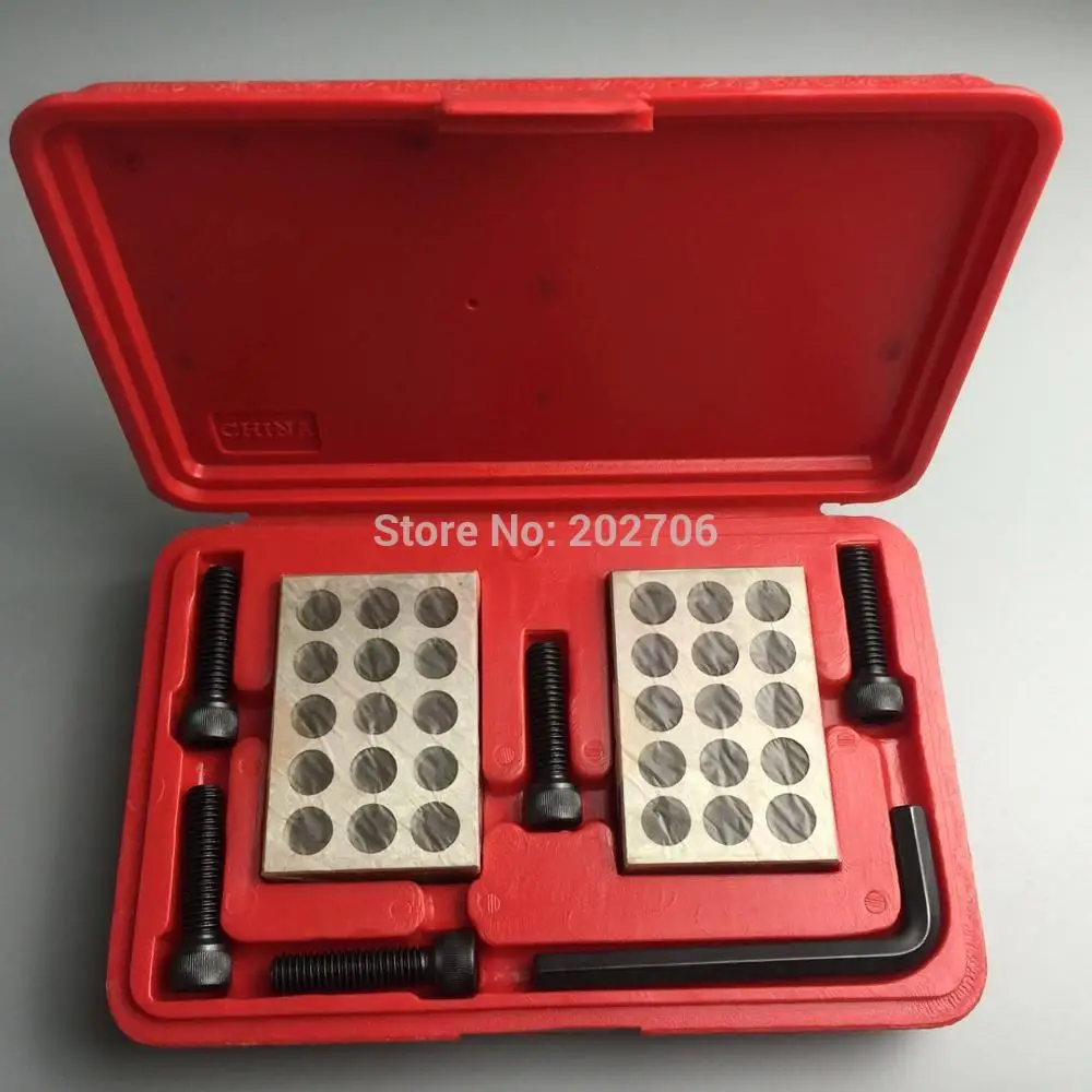 1set 23 holes Precision 1-2-3" Blocks with screw spanner parallel clamping block set 23 holes parallel block with screw wrench
1set 23 holes Precision 1-2-3" Blocks with screw spanner parallel clamping block set 23 holes parallel block with screw wrench