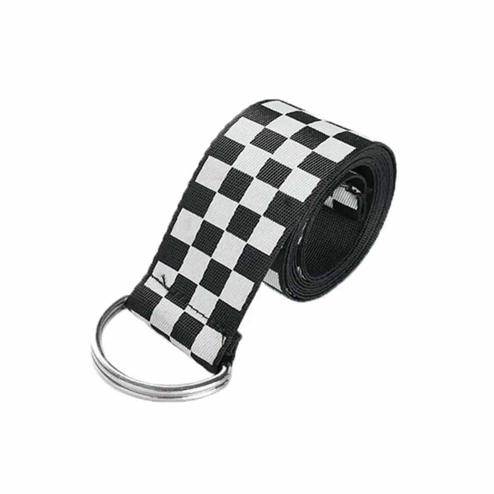 135cm Women's Checkerboard Belt Canvas Waist Belt Cummerbunds Waistband Fashion Black White Plaid Belt
135cm Women's Checkerboard Belt Canvas Waist Belt Cummerbunds Waistband Fashion Black White Plaid Belt