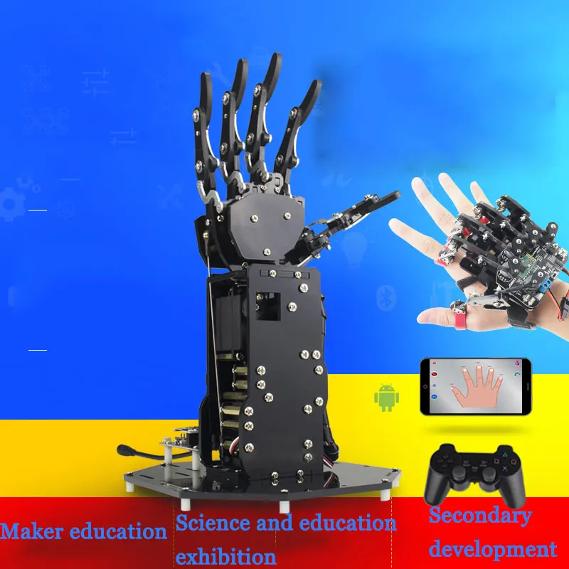 Mechanical Palm Open Source Kit UHand Exoskeleton Bionic Robot Somatosensory Control High-Tech Toys
Mechanical Palm Open Source Kit UHand Exoskeleton Bionic Robot Somatosensory Control High-Tech Toys