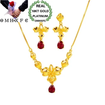 OMHXFC Wholesale European Fashion Woman Girl Party Wedding Gift Flower Zircon 18KT Gold Necklace+Stud Earrings Jewelry Set ET18
OMHXFC Wholesale European Fashion Woman Girl Party Wedding Gift Flower Zircon 18KT Gold Necklace+Stud Earrings Jewelry Set ET18