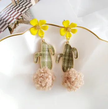 Contracted Joker Cactus Ear Is Acted The Role of Metallic Flannelette Quality of A Material Lovely and Melting Girl Earring Ear
Contracted Joker Cactus Ear Is Acted The Role of Metallic Flannelette Quality of A Material Lovely and Melting Girl Earring Ear
