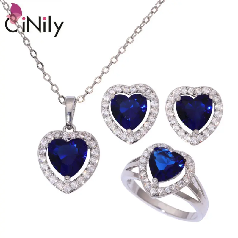 CiNily Blue White Zircon Garnet Silver Plated Wholesale for Women Jewelry Necklace Pendant Earrings Ring Jewelry Set NT244-47
CiNily Blue White Zircon Garnet Silver Plated Wholesale for Women Jewelry Necklace Pendant Earrings Ring Jewelry Set NT244-47