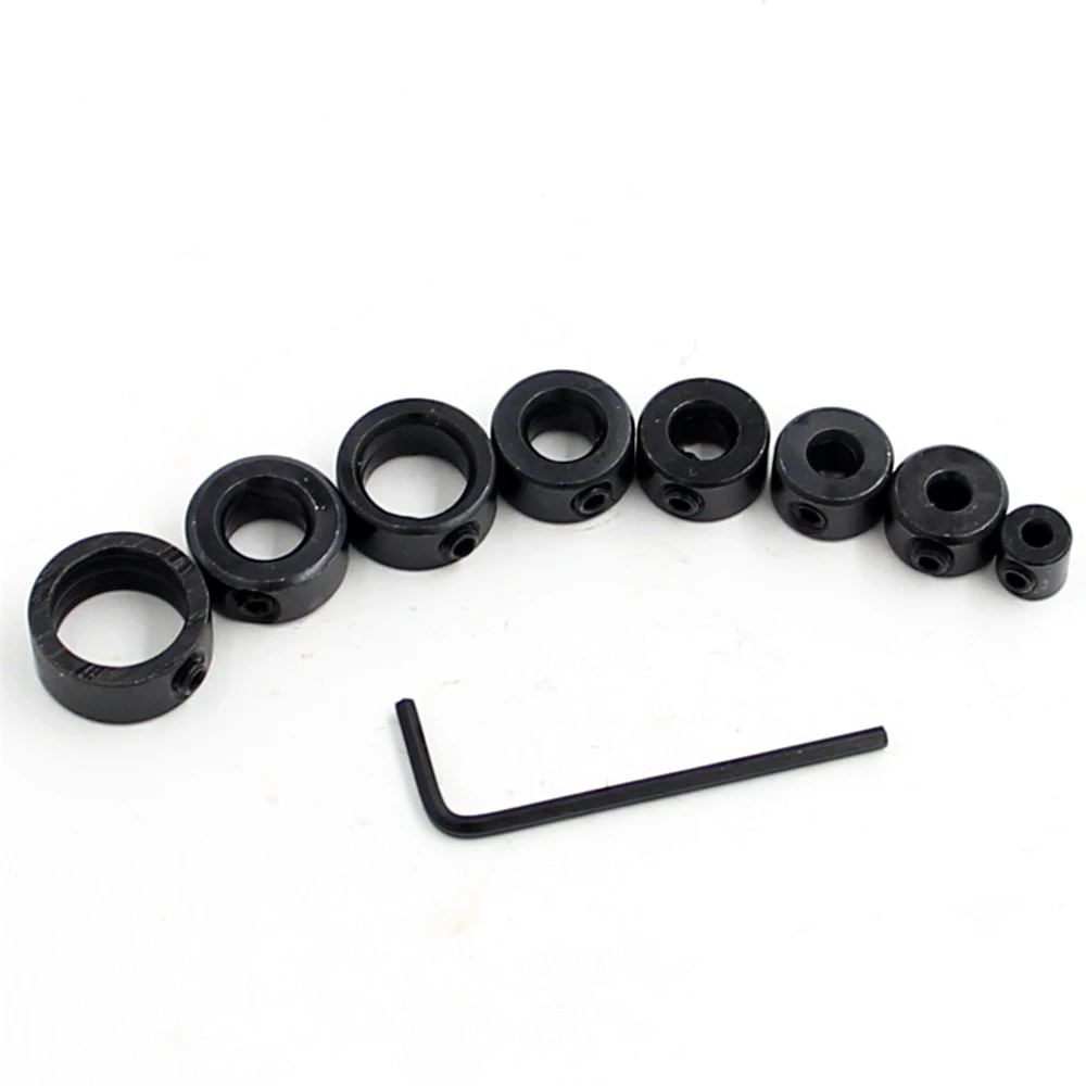 8pcs Drill Bit Shaft Depth Stop Collars Ring Set 3-16mm Woodworking Drills DIY Stop Collar Controls Drilling Depth HexWrench
8pcs Drill Bit Shaft Depth Stop Collars Ring Set 3-16mm Woodworking Drills DIY Stop Collar Controls Drilling Depth HexWrench