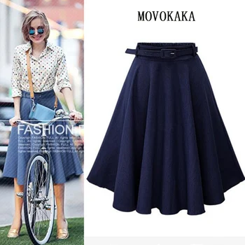 Hot Lady Denim Skirt Midi Summer High Waist Skirts Womens Elegant Fashion Pleated Women's Skirt Plus Size Blue Sexy Skirts Women
Hot Lady Denim Skirt Midi Summer High Waist Skirts Womens Elegant Fashion Pleated Women's Skirt Plus Size Blue Sexy Skirts Women
