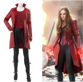 Captain America Scarlet Witch Cosplay Costume Women Superhero Outfit Uniform Suit Halloween
Captain America Scarlet Witch Cosplay Costume Women Superhero Outfit Uniform Suit Halloween