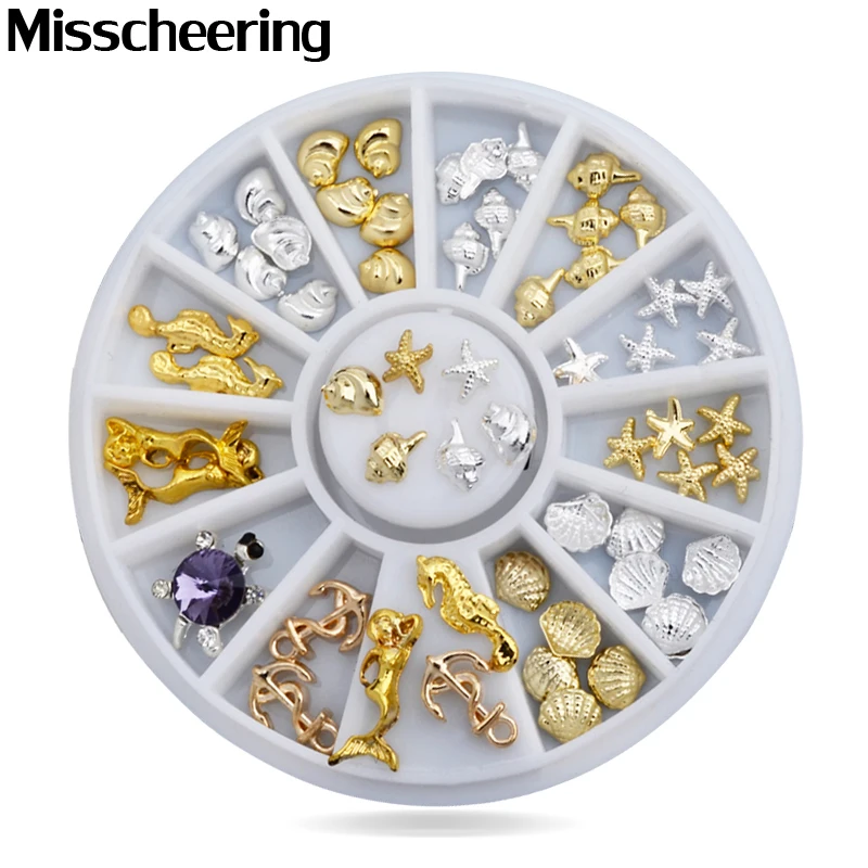 1Pcs New Sea Style Shell Starfish Mix Design 3d Alloy Nail Art Rhinestone Studs Decoration Wheel Set DIY Beauty Charm Nail Tools
1Pcs New Sea Style Shell Starfish Mix Design 3d Alloy Nail Art Rhinestone Studs Decoration Wheel Set DIY Beauty Charm Nail Tools