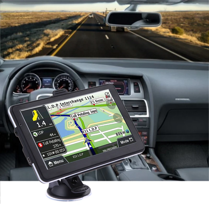 Image 2016 new 7 inch HD Car TRUCK GPS Navigator 800MHZ FM 8GB TF32GB DDR 128M New Maps Russia Belarus Kazakhstan Europe Canada