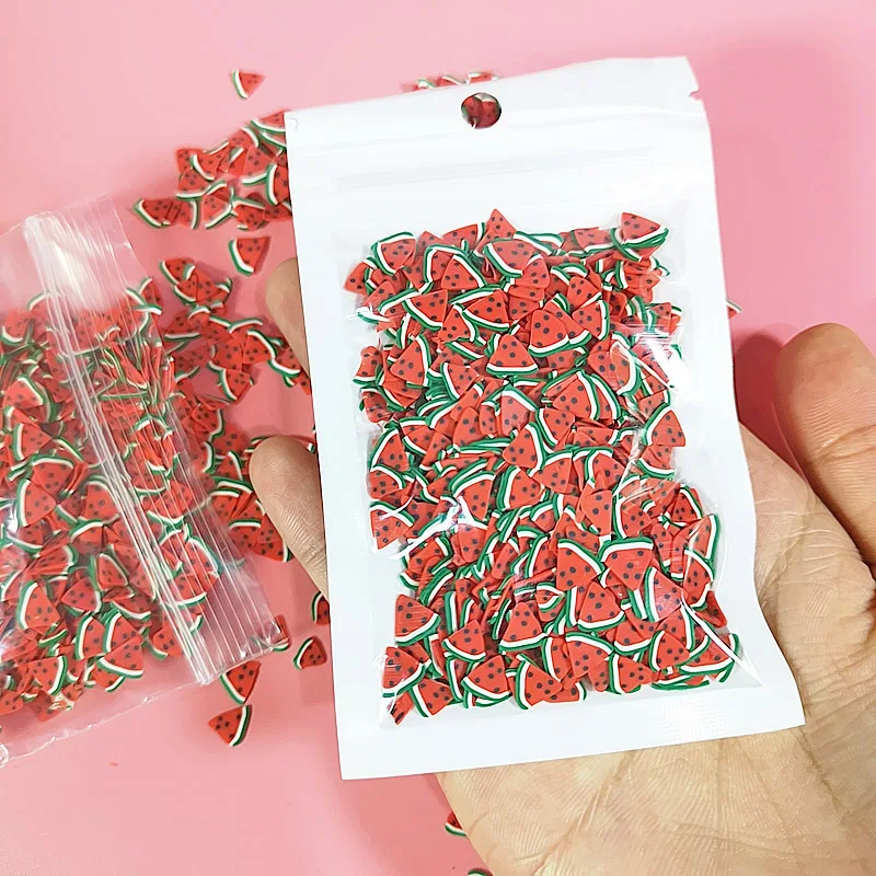 10g Fruit slice Slime Clay Sprinkles for Filler Supplies Watermelon kiwifruit orange fruit Mud Decoration Toys for Children Kids
10g Fruit slice Slime Clay Sprinkles for Filler Supplies Watermelon kiwifruit orange fruit Mud Decoration Toys for Children Kids