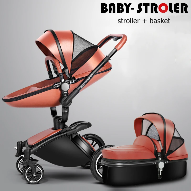 Brand recounts baby stroller leather two-way shock absorbers 2 in 1 baby stroller EU baby pram 25kg bearing BABYFOND stroller
Brand recounts baby stroller leather two-way shock absorbers 2 in 1 baby stroller EU baby pram 25kg bearing BABYFOND stroller