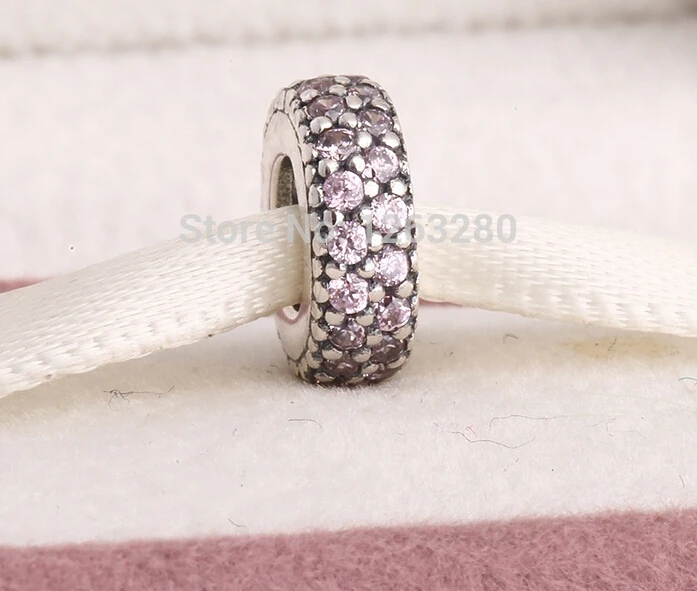 2015 Spring collection authentic 925 sterling silver spacer charms with fancy pink zircon fits famous brand bracelets SH0599B
2015 Spring collection authentic 925 sterling silver spacer charms with fancy pink zircon fits famous brand bracelets SH0599B
