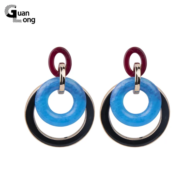 GuanLong Trendy Long Circle Resin Earring for Women Big Round Geometric Acrylic Metal Drop Earrings Fashion Jewelry Brincos 2019
GuanLong Trendy Long Circle Resin Earring for Women Big Round Geometric Acrylic Metal Drop Earrings Fashion Jewelry Brincos 2019