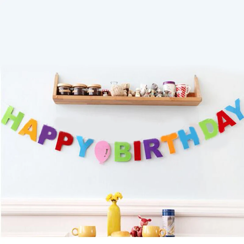 3M Happy Birthday Non-woven Fabric Letter Flags Bunting Banner Garlands For Kids Boy Girl Baby Birthday Party Home Decoration
3M Happy Birthday Non-woven Fabric Letter Flags Bunting Banner Garlands For Kids Boy Girl Baby Birthday Party Home Decoration