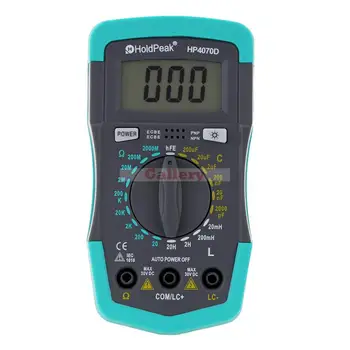 Holdpeak Hp4070d Mini Digital Multimeter Resistancetester Capacitance Meter Inductance Transistor Test Electrical Instruments
Holdpeak Hp4070d Mini Digital Multimeter Resistancetester Capacitance Meter Inductance Transistor Test Electrical Instruments