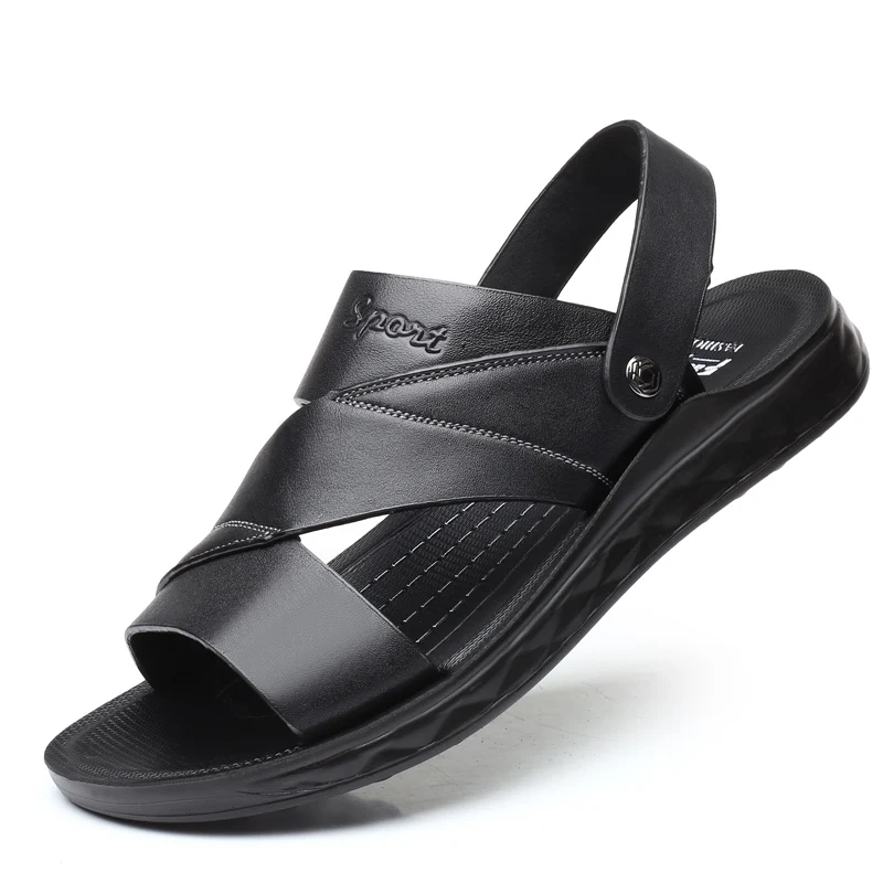 2019 Summer New Men's Genuine Leather Sandals Head Leather Anti-Slip Shoes Man Two Styles Wearing Leisure Sandals
2019 Summer New Men's Genuine Leather Sandals Head Leather Anti-Slip Shoes Man Two Styles Wearing Leisure Sandals