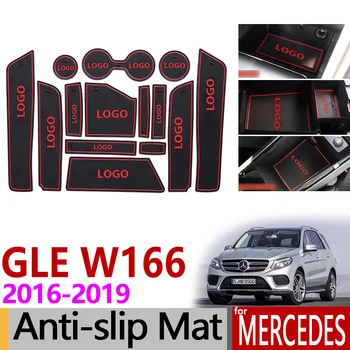 

Anti-Slip Gate Slot Mat Rubber Coaster for Mercedes Benz GLE W166 C292 Class 250d 350d 350 400 550 63 AMG Coupe 2018 Accessories