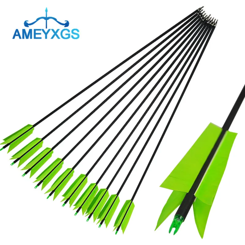12Pcs 30" Archery Carbon Arrows FLU-FLU 4 Turkey Feathers SP400 For Recurve Compound Bow Outdoor Hunting Shooting Accessories 
12Pcs 30" Archery Carbon Arrows FLU-FLU 4 Turkey Feathers SP400 For Recurve Compound Bow Outdoor Hunting Shooting Accessories
