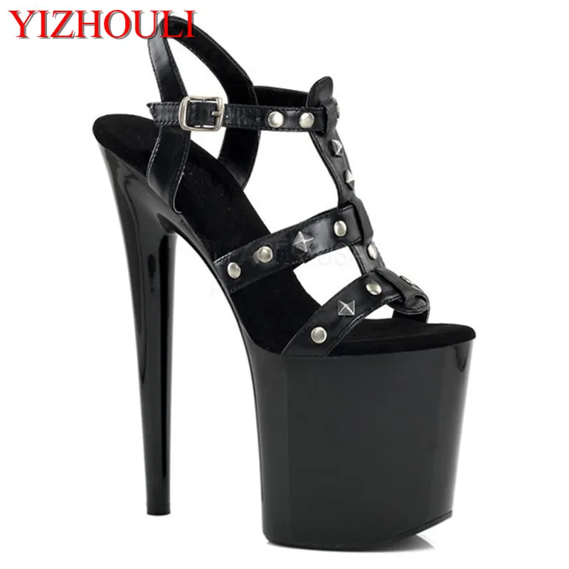 women's shoes ultrafine 20cm high-heeled shoes fashion street style sexy rivet sandals 8 inch Platforms shoes
women's shoes ultrafine 20cm high-heeled shoes fashion street style sexy rivet sandals 8 inch Platforms shoes