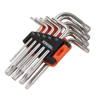KSEIBI 9pcs End Key Set Extra Long Arm Allen Wrench Metric Chrome Vanadium Driver Tool L Type With Rack
KSEIBI 9pcs End Key Set Extra Long Arm Allen Wrench Metric Chrome Vanadium Driver Tool L Type With Rack