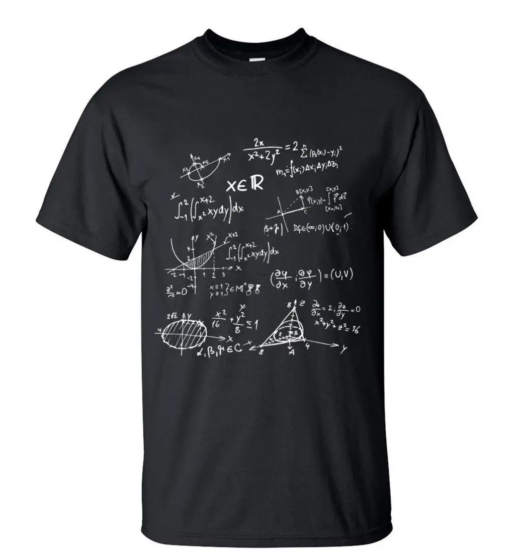 2019 New Fashion Men T Shirt Novetly Mathematical Formula Printed T-Shirt Men's Short Sleeve O-Neck T-Shirts Summer Streetwear
2019 New Fashion Men T Shirt Novetly Mathematical Formula Printed T-Shirt Men's Short Sleeve O-Neck T-Shirts Summer Streetwear