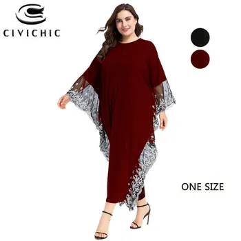 CIVI CHIC Batwing Sleeve Embroidery Maxi Dress Muslim Loose Robe Femme Perspective Mesh Lace Jurken Autumn Party Vestidos DRS160
CIVI CHIC Batwing Sleeve Embroidery Maxi Dress Muslim Loose Robe Femme Perspective Mesh Lace Jurken Autumn Party Vestidos DRS160