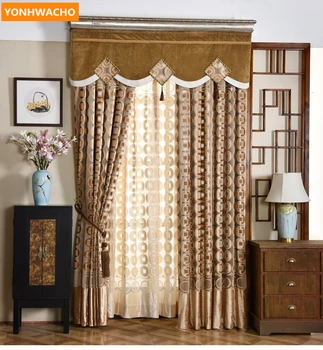Custom curtains luxury Chinese classical study clubhouse copper money coffee cloth blackout curtain tulle panel valance B381
Custom curtains luxury Chinese classical study clubhouse copper money coffee cloth blackout curtain tulle panel valance B381