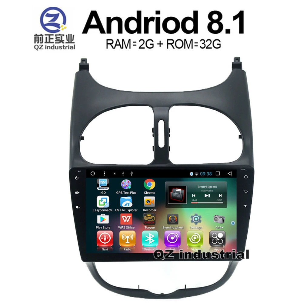 QZ industrial HD 9" Android 8.1 T3 Car DVD for Peugeot 206 2000-2009 With Canbus box 3G 4G WIFI GPS Radio BT Navigation RDS Map
QZ industrial HD 9" Android 8.1 T3 Car DVD for Peugeot 206 2000-2009 With Canbus box 3G 4G WIFI GPS Radio BT Navigation RDS Map