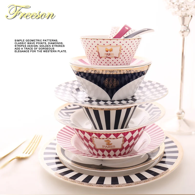 Geometric Bone China Rice Bowl Soup Noodle Bowl Gold Inlay Lunch Box Porcelain Salad Tableware Food Container Ramen Ceramic Bowl
Geometric Bone China Rice Bowl Soup Noodle Bowl Gold Inlay Lunch Box Porcelain Salad Tableware Food Container Ramen Ceramic Bowl