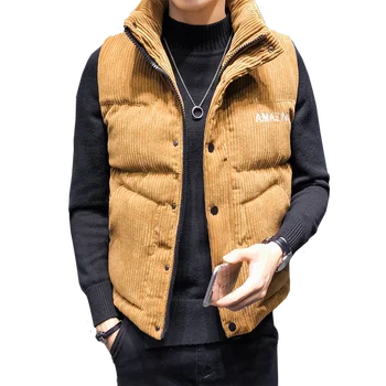 2018 men's vest fall winter men's jacket cotton vest large size Korean version of the slim down vest shoulder tide corduroy vest
2018 men's vest fall winter men's jacket cotton vest large size Korean version of the slim down vest shoulder tide corduroy vest