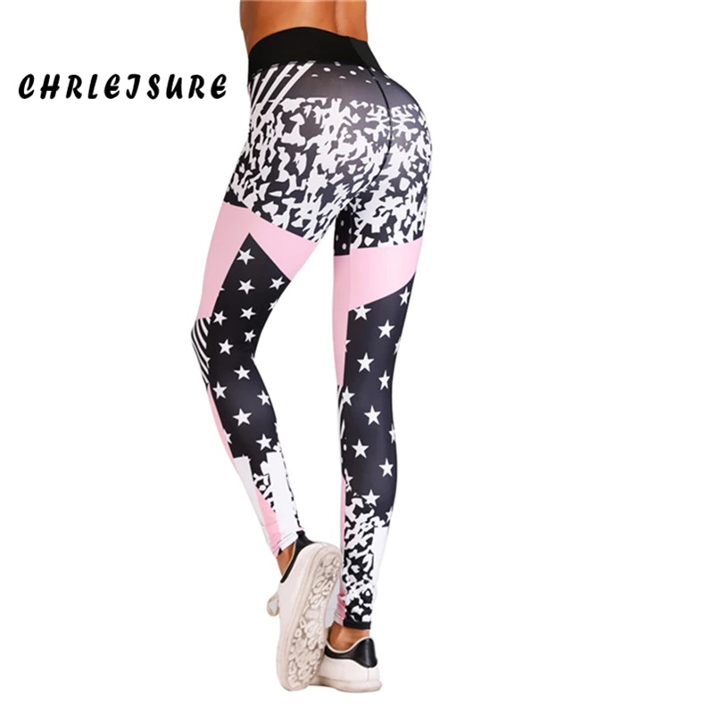 CHRLEISURE Fitness Leggings Women 2018 Polyester High Waist Trousers Europe and the United States Printed Female leggings
CHRLEISURE Fitness Leggings Women 2018 Polyester High Waist Trousers Europe and the United States Printed Female leggings