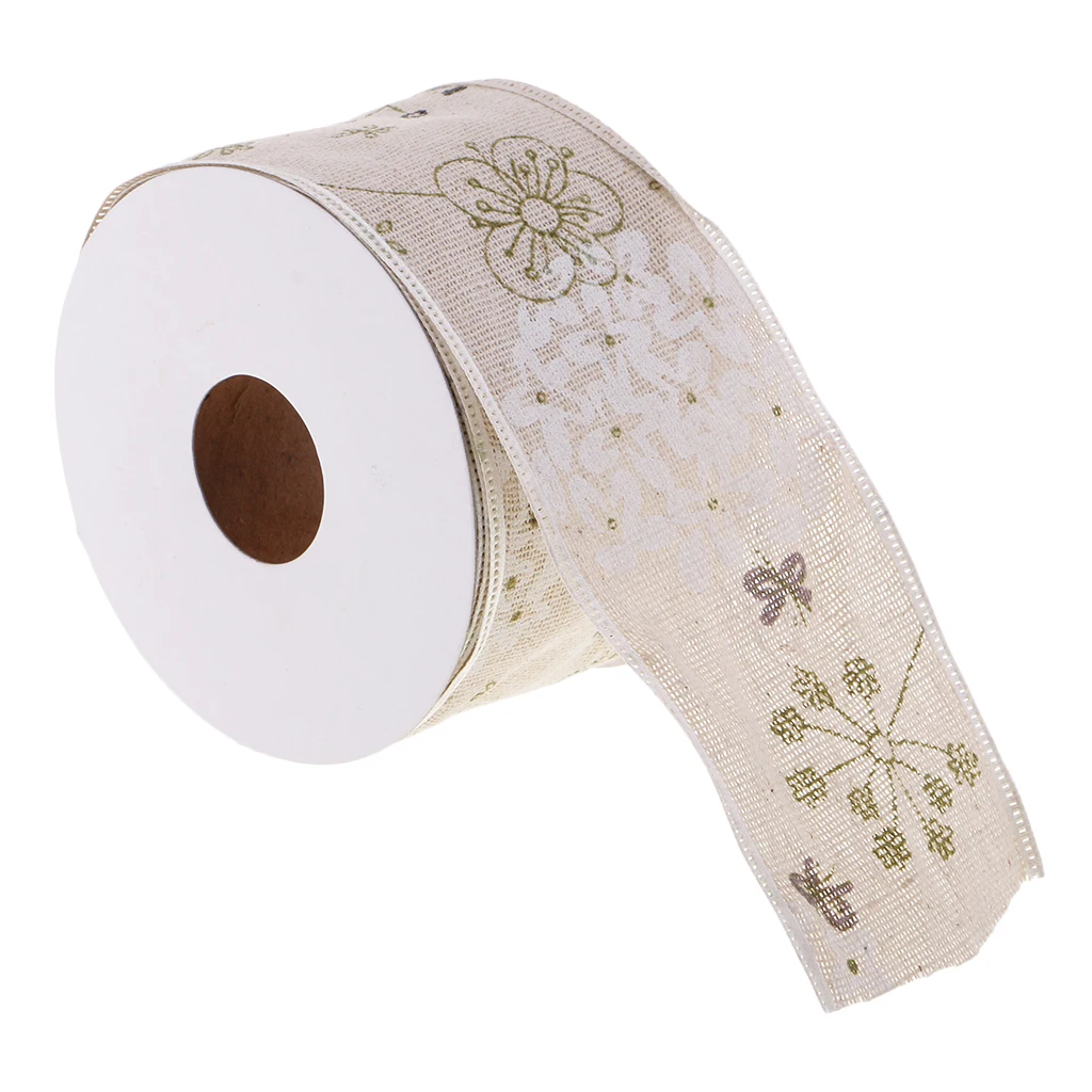 1 Roll of 4.5m Flower Printed Cotton Canvas Ribbon Embellishments for DIY Flower Gift Wrapping Wedding Party Favors 50mm
1 Roll of 4.5m Flower Printed Cotton Canvas Ribbon Embellishments for DIY Flower Gift Wrapping Wedding Party Favors 50mm