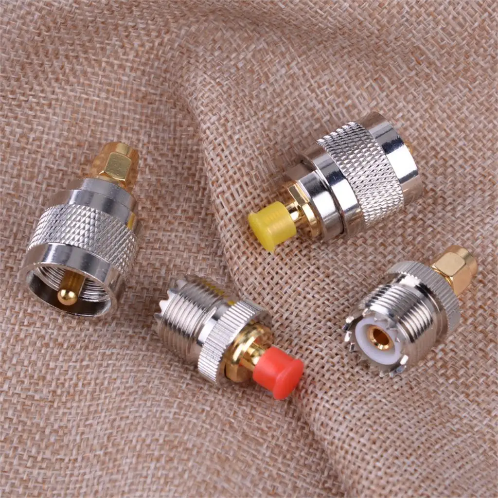 LETAOSK 4pcs Adapter Kit PL259 SO239 to SMA Male Female RF Connector Coax Coaxial Test Converter
LETAOSK 4pcs Adapter Kit PL259 SO239 to SMA Male Female RF Connector Coax Coaxial Test Converter