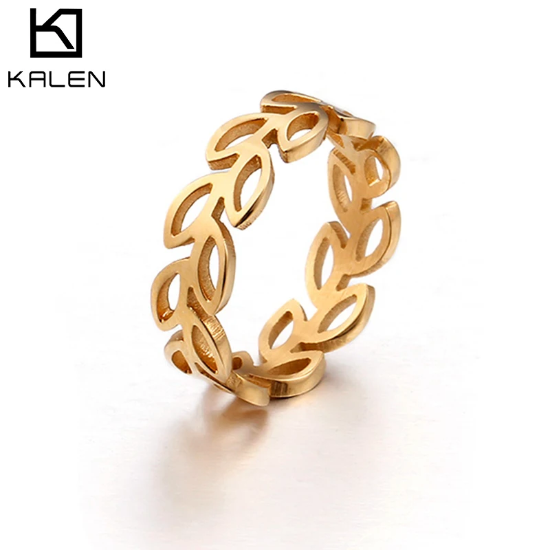 KALEN Fashion Stainless Steel Jewelry Ring For Women Silver & Gold Branch Leaves Wedding Bands Anillos Mujer Women Party Gifts
KALEN Fashion Stainless Steel Jewelry Ring For Women Silver & Gold Branch Leaves Wedding Bands Anillos Mujer Women Party Gifts