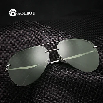 AOUBOU Brand Pilot Polarized Sunglasses Men Women Driving Semi - Rimless Green Lens Adult Male Fishing product AB702
AOUBOU Brand Pilot Polarized Sunglasses Men Women Driving Semi - Rimless Green Lens Adult Male Fishing product AB702