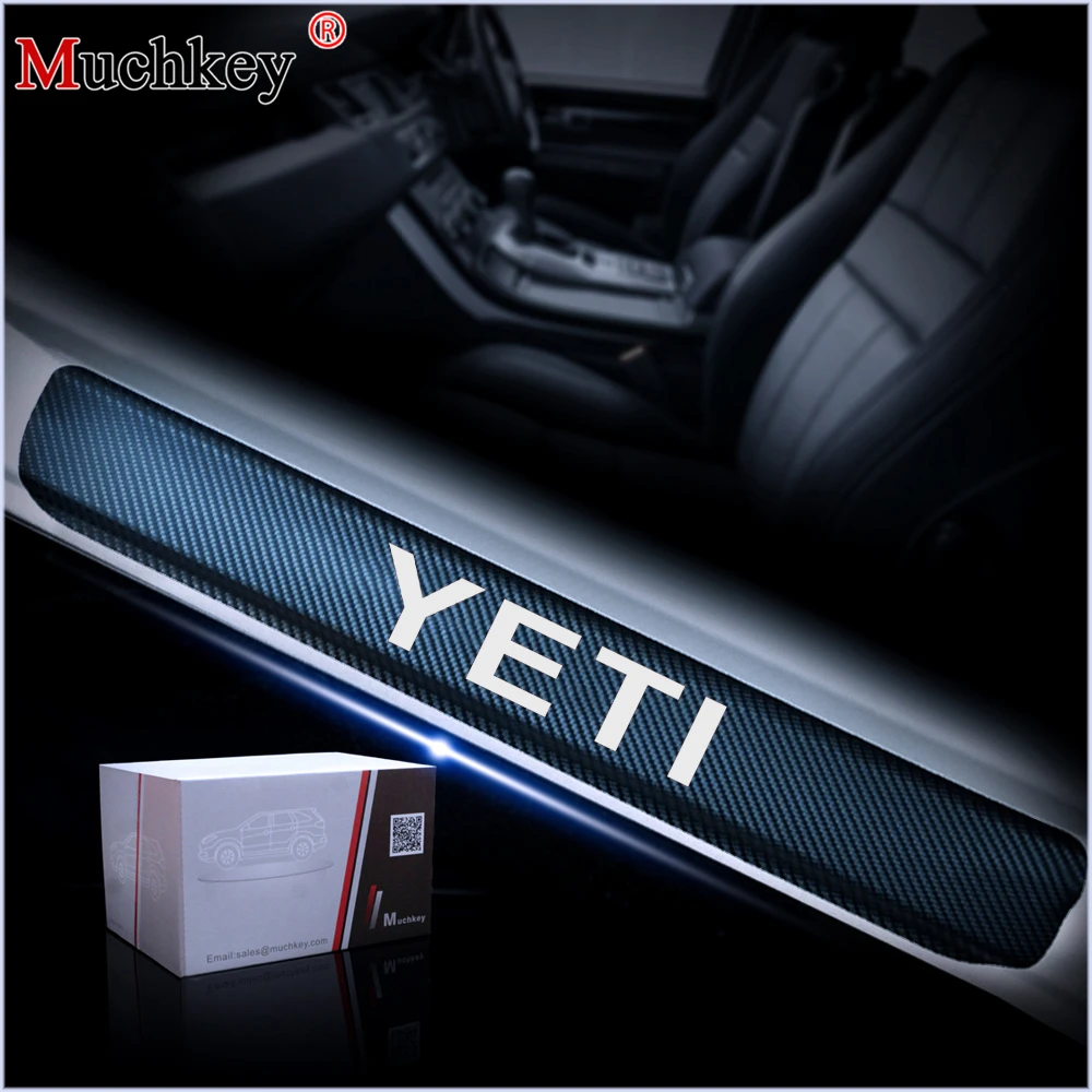 Car Styling For SKODA Yeti Carbon Fiber Vinyl Sticker Car Door Sill Protector Scuff Plate Door sill guard Car Accessories 4Pcs
Car Styling For SKODA Yeti Carbon Fiber Vinyl Sticker Car Door Sill Protector Scuff Plate Door sill guard Car Accessories 4Pcs