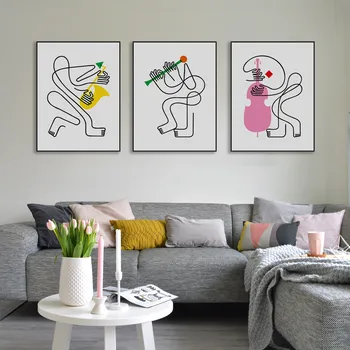 Abstract Bands Minimalist Canvas Print Poster Music Picasso Pictures Living Room Wall Decor Painting No Frame Gift
Abstract Bands Minimalist Canvas Print Poster Music Picasso Pictures Living Room Wall Decor Painting No Frame Gift