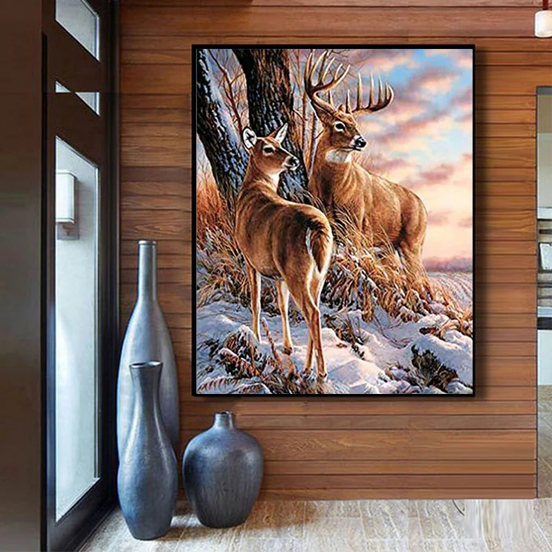 Twilight deer giraffe riverside fawn DIY painting digital art painting digital family Hotel decorative painting
Twilight deer giraffe riverside fawn DIY painting digital art painting digital family Hotel decorative painting