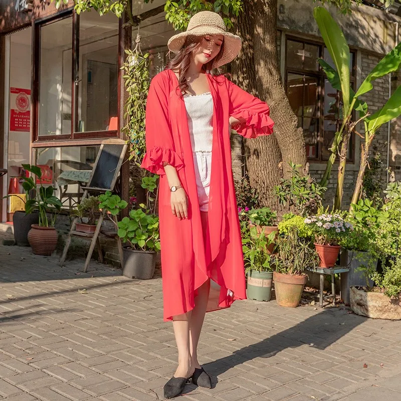 3XL 2019 Beach Summer sexy Women Casual Boho Kimono Cardigan Long Chiffon Loose Bright Blouse Shirt Plus Size Tops Beachwear
3XL 2019 Beach Summer sexy Women Casual Boho Kimono Cardigan Long Chiffon Loose Bright Blouse Shirt Plus Size Tops Beachwear