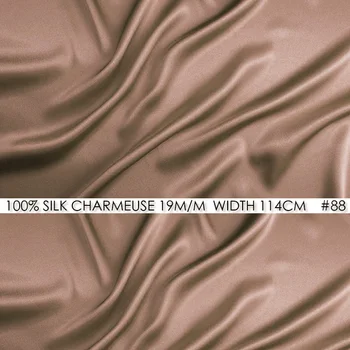 CISULI 100% SILK CHARMEUSE SATIN 114cm width 19momme Pure Silk Fabric China Silk Party dress Tissu No.88 Pinkish Tan
CISULI 100% SILK CHARMEUSE SATIN 114cm width 19momme Pure Silk Fabric China Silk Party dress Tissu No.88 Pinkish Tan