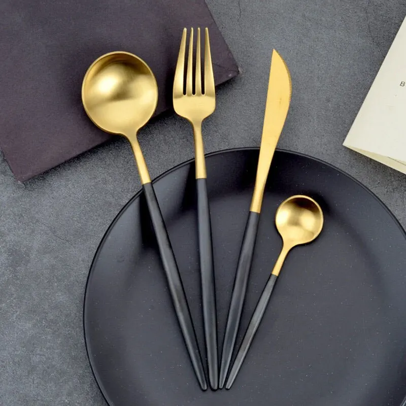 Dinnerware Cutlery Set Tableware Set Gold Cutlery Stainless Steel Spoon Fork Spoon Tableware Kitchen Spoon And Fork Set
Dinnerware Cutlery Set Tableware Set Gold Cutlery Stainless Steel Spoon Fork Spoon Tableware Kitchen Spoon And Fork Set